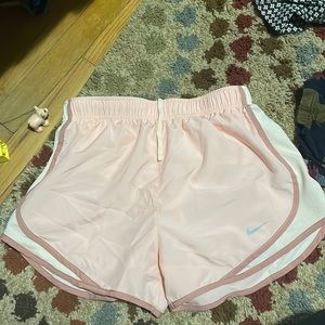 Womens pink Nike dry fit shorts